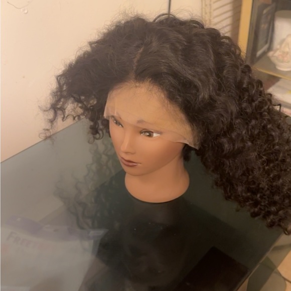 Lace curly hair